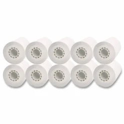 Iconex Direct Thermal Printing Thermal Paper Rolls, 3.13" x 230 ft, White, 10/Pack