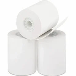 Iconex Direct Thermal Printing Paper Rolls, 0.45" Core, 2.25" x 85 ft, White, 50/Carton