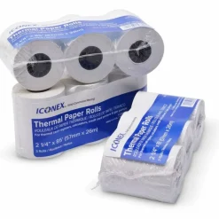 Iconex Direct Thermal Printing Thermal Paper Rolls, 2.25