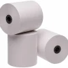 Iconex Impact Bond Paper Rolls with End of Roll Indicator, 3" x 150 ft, White, 50/Carton