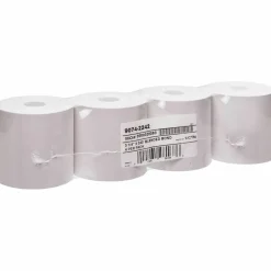 Iconex Impact Bond Paper Rolls, 1-Ply, 3.25" x 243 ft, White, 4/Pack