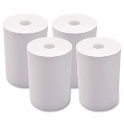 Iconex Impact Bond Paper Rolls, 1-Ply, 3.25" x 243 ft, White, 4/Pack
