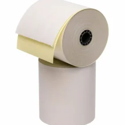 Iconex Impact Printing Carbonless Paper Rolls with End of Roll Indicator, 3