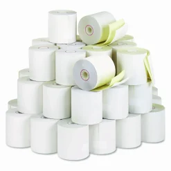 Iconex Impact Printing Carbonless Paper Rolls with End of Roll Indicator, 3