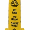 Impact Banana Wet Floor Cones, 14.25 x 14.25 x 36.75, Yellow/Brown/Black