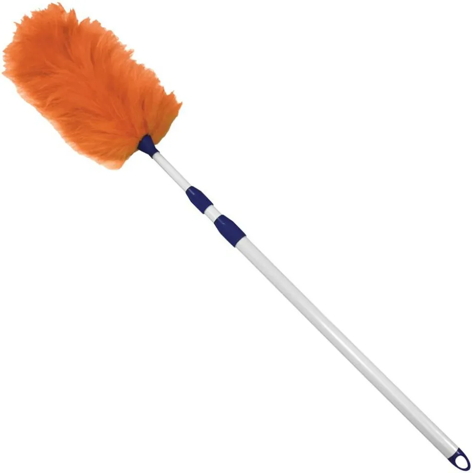 Impact Adjustable Lambswool Duster - 60" Overall Length - White Handle - Multi - 12 / Carton
