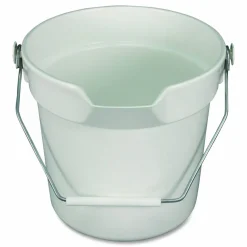 Impact Deluxe Heavy-Duty Bucket, Polypropylene, Gray, 10.63" Diameter