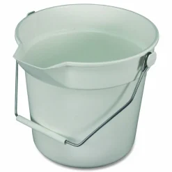 Impact Deluxe Heavy-Duty Bucket, Polypropylene, Gray, 10.63