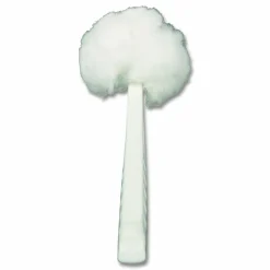 Impact Deluxe Toilet Bowl Mop, 10" Handle, 4.5" Mop Head, White, 25/Carton