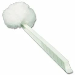 Impact Deluxe Toilet Bowl Mop, 10" Handle, 4.5" Mop Head, White, 25/Carton