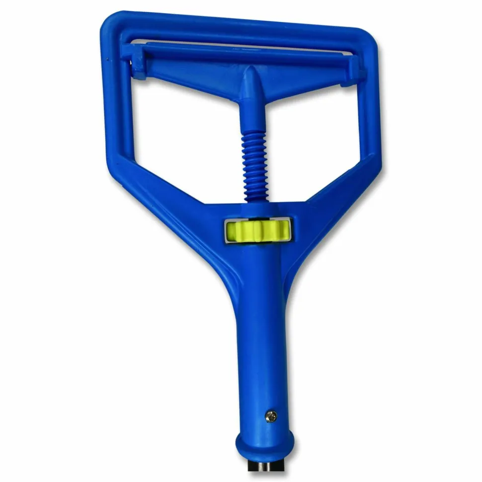 Impact Janitor Style Screw Clamp Mop Handle, 64", Blue