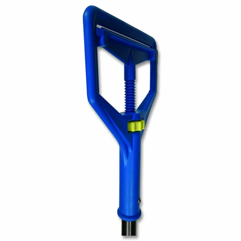 Impact Janitor Style Screw Clamp Mop Handle, 64", Blue