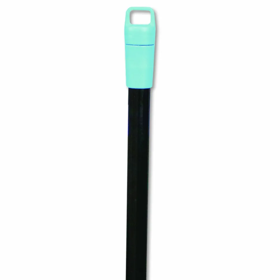 Impact Lobby Dust Pan Broom, 36.86" Length, Black/Blue, 12/Carton