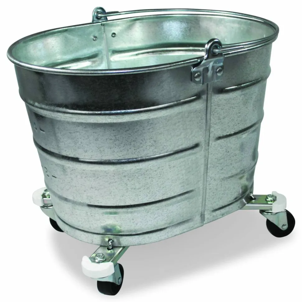 Impact Metal Mop Bucket, 26 qt, Steel
