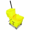 Impact Side-Press Wringer and Plastic Bucket Combo, 12 to 32 oz, Yellow