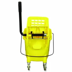 Impact Side-Press Wringer and Plastic Bucket Combo, 12 to 32 oz, Yellow