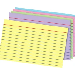Index Cards, 4" x 6", Rainbow, Pack Of 100