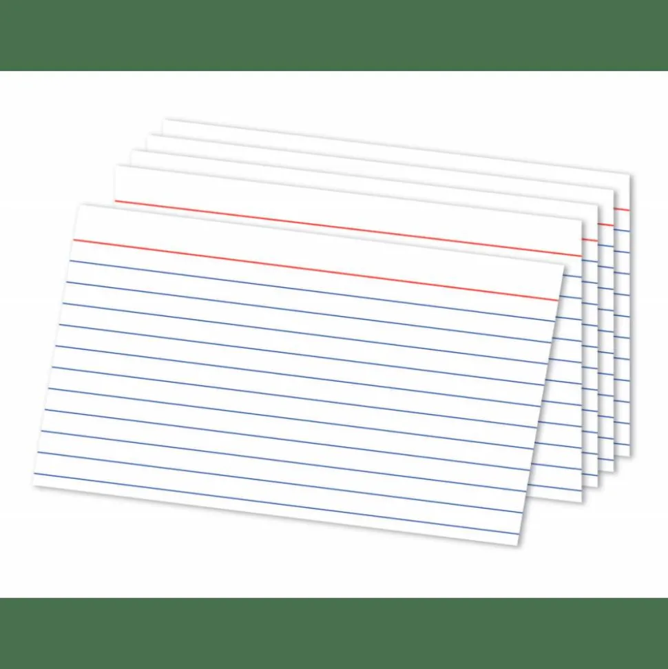 Index Cards, Ruled, 5" x 8", White, Pack Of 300, OD10003