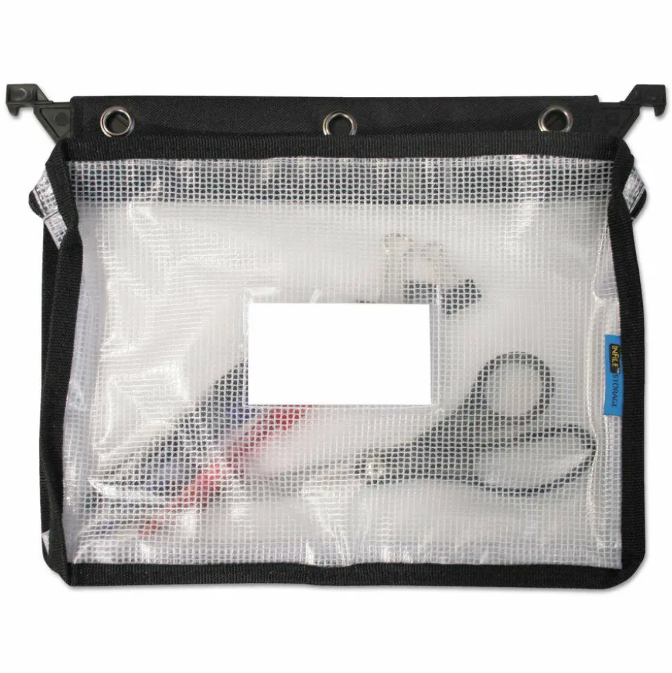 Innovative Storage Designs Infile Expanding Zipper Pouch, Black/White