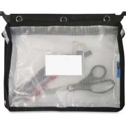 Innovative Storage Designs Infile Expanding Zipper Pouch, Black/White
