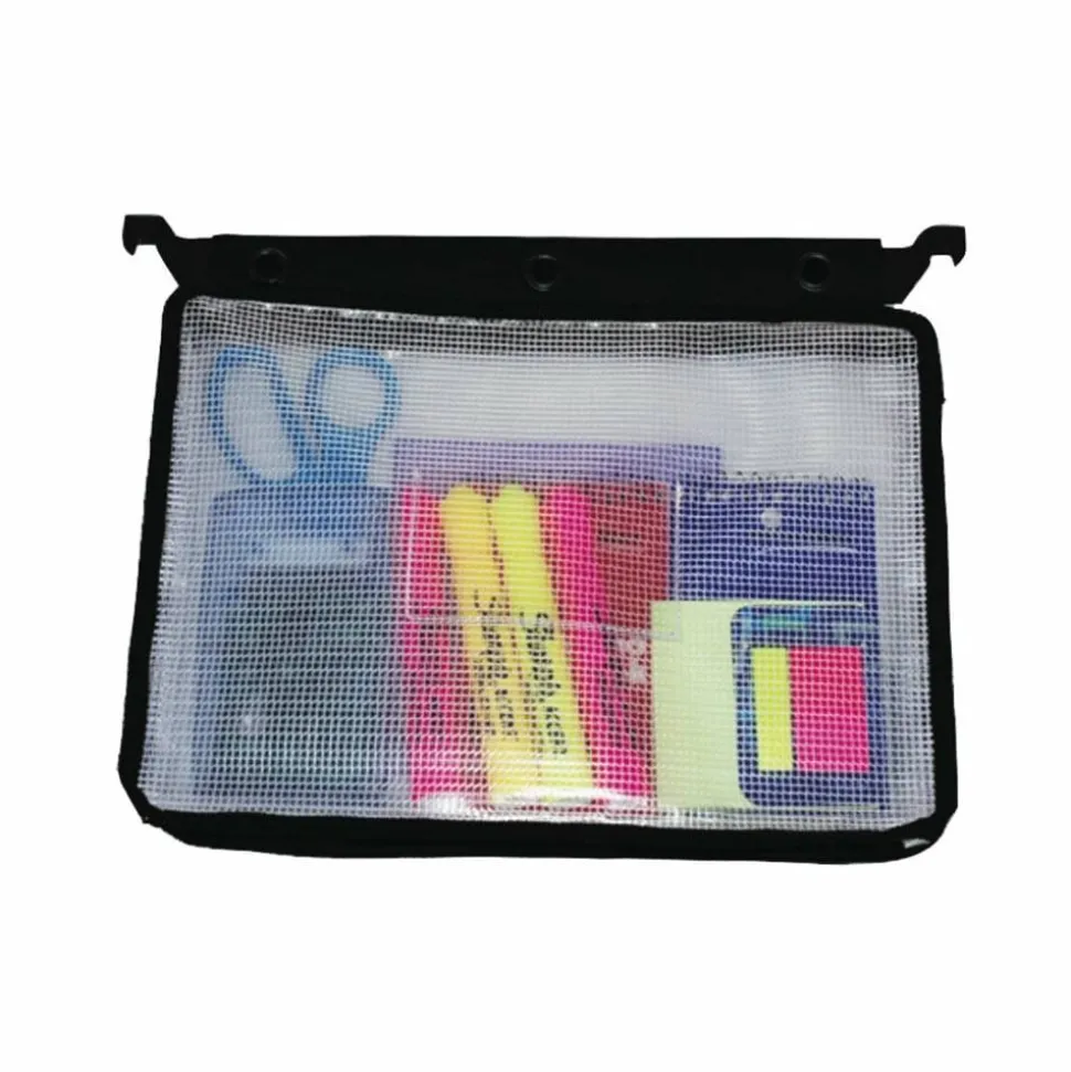Innovative Storage Designs Infile Expanding Zipper Pouch, Black/White