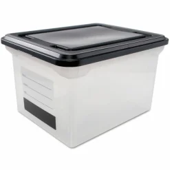 Innovative Storage Designs File Tote with Contents Label, Letter/Legal Files, 17.75