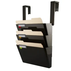Innovative Storage Designs Hanging Wall File Set Of 3, Letter Size, Black