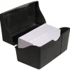 Innovative Storage Designs Plastic Card File, 3" x 5", 250-Card Capacity, Black
