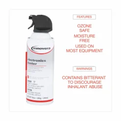 Innovera Compressed Air Duster Cleaner, 10 oz Can, 6/Pack