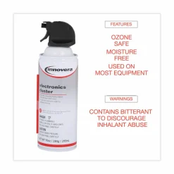 Innovera Compressed Air Duster Cleaner, 10 oz Can, 2/Pack