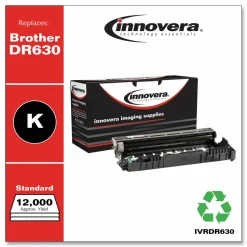 Innovera Remanufactured Black Drum Unit, Replacement for DR630, 12,000 Page-Yield