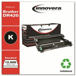 Innovera Remanufactured Black Drum Unit, Replacement for DR420, 12,000 Page-Yield