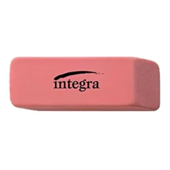 Integra Beveled End Medium Eraser, 4/5" x 2" x 2/5", Pink