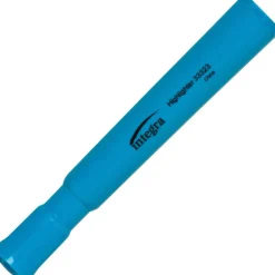 Integra Desk Chisel Highlighter, Fluorescent Blue, Pack Of 12