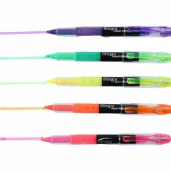 Integra Liquid Highlighters - Fine Marker Point - Chisel Marker Point Style - Assorted - 5 / Set