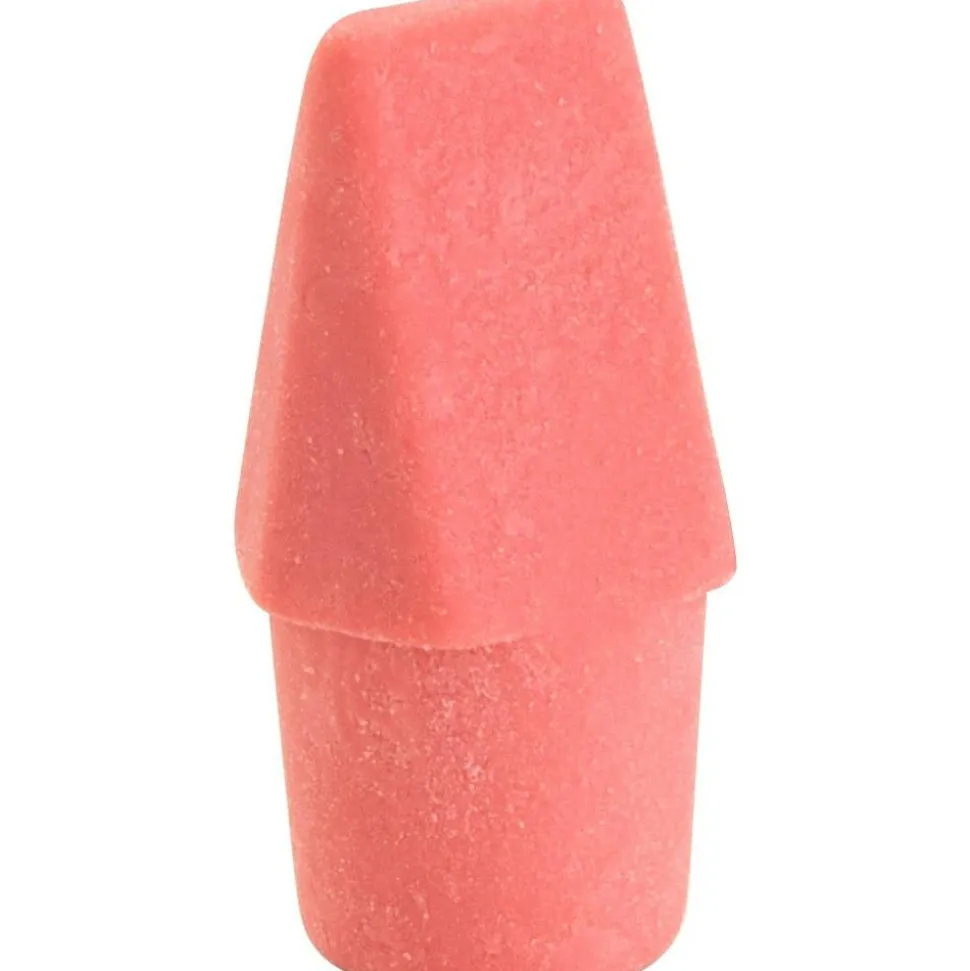 Integra Pink Pencil Cap Eraser - Lead Pencil - Wedge - Latex-free - 144/Box - Pink