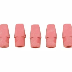 Integra Pink Pencil Cap Eraser - Lead Pencil - Wedge - Latex-free - 144/Box - Pink