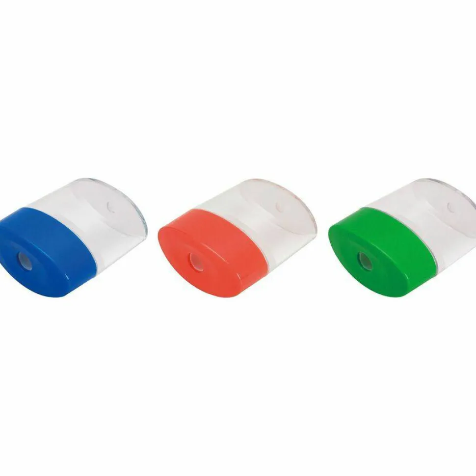 Integra Plastic Sharpener, 2 1/8"H, Assorted Colors