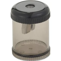 Integra Round Pencil Sharpener, 1 7/8"H, Black