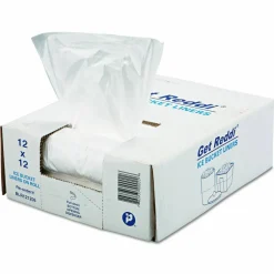 Inteplast Group Ice Bucket Liner Bags, 96 oz, 12" x 12", Clear, 1,000/Carton
