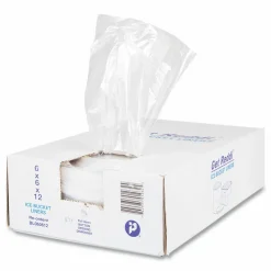 Inteplast Group Ice Bucket Liner Bags, 96 oz, 6