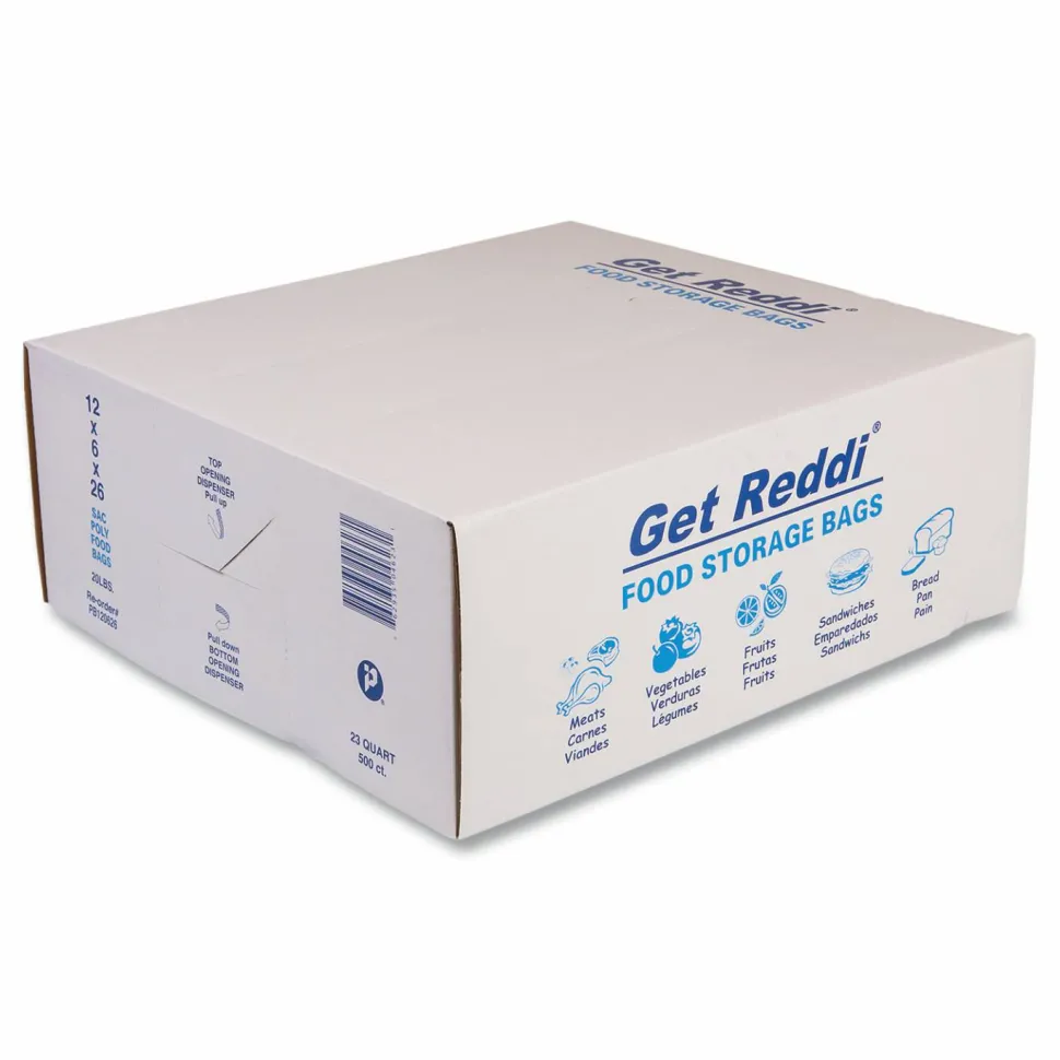 Inteplast Group Silverware Bags, 3.5" x 1.5" x 10", Clear, 2,000/Carton