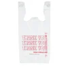 Inteplast Hilex Poly Thank You Bags, 21"H x 11 1/2"W x 6 1/2"D, White, Pack Of 500