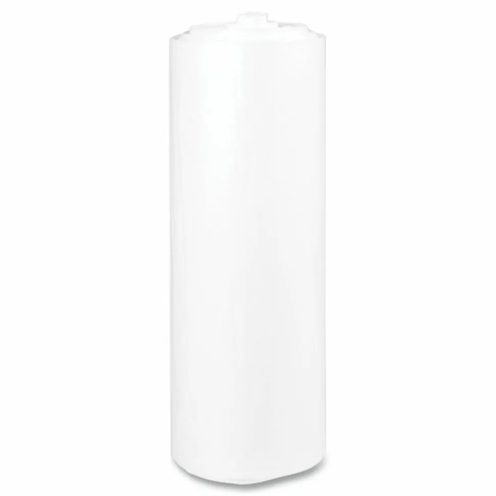Inteplast Group High-Density Commercial Can Liners, 45 gal, 12 mic, 40" x 48", Clear, Interleaved Roll, 25 Bags/Roll, 10 Rolls/Carton