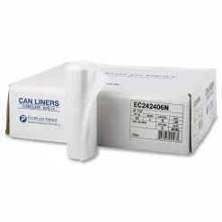 Inteplast Group High-Density Commercial Can Liners, 10 gal, 6 mic, 24