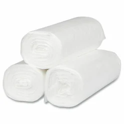 Inteplast Group High-Density Commercial Can Liners, 16 gal, 8 mic, 24" x 33", Natural, Interleaved Roll, 50 Bags/Roll, 20 Rolls/Carton