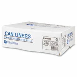Inteplast Group High-Density Commercial Can Liners, 16 gal, 8 mic, 24