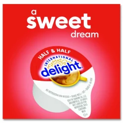 International Delight Coffee House Inspirations Half and Half, 0.4 oz Mini Cups, 192/Carton