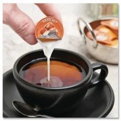 International Delight Flavored Liquid Non-Dairy Coffee Creamer, Hazelnut, 0.44 oz Mini Cups, 48/Box