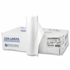 Interplast Group High Density Commercial Can Liner Value Pack, .47 mil, 60 gal, 12 mic, 38